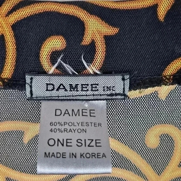 Damee Sheer Full Zip Top EUC - Picture 4 of 10